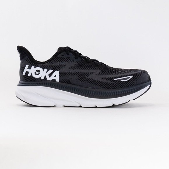 Hoka Shoes - HOKA Clifton 9 Women’s Running Shoes- Black/White
